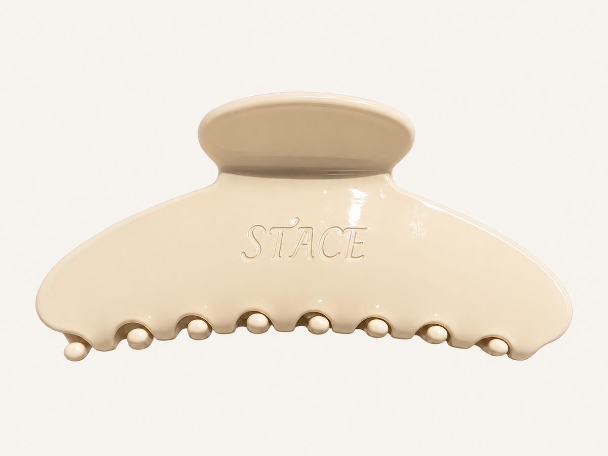 LIZ Hairclip | 4 inch | Cashmere (Light Beige)