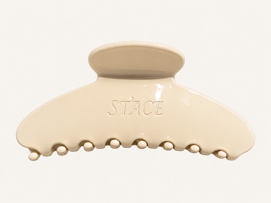 LIZ Hairclip | 4 inch | Cashmere (Light Beige)